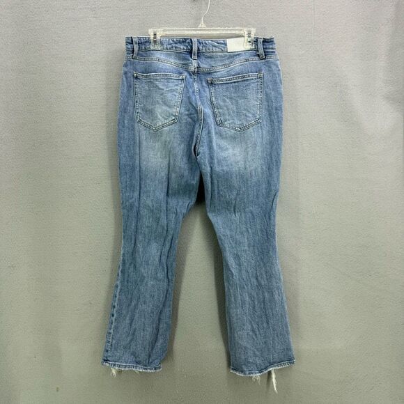 Pistola Womens Medium Wash Blue High-Rise Distressed Straight Jeans Size 31 - Picture 3 of 11